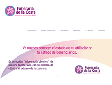 Tablet Screenshot of funerariadelacosta.com